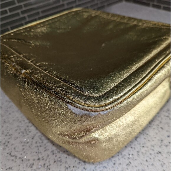 LEGO Gold Shiny Metallic Crossbody Bag Purse Tote 10 X 10 X 4 - Picture 12 of 16